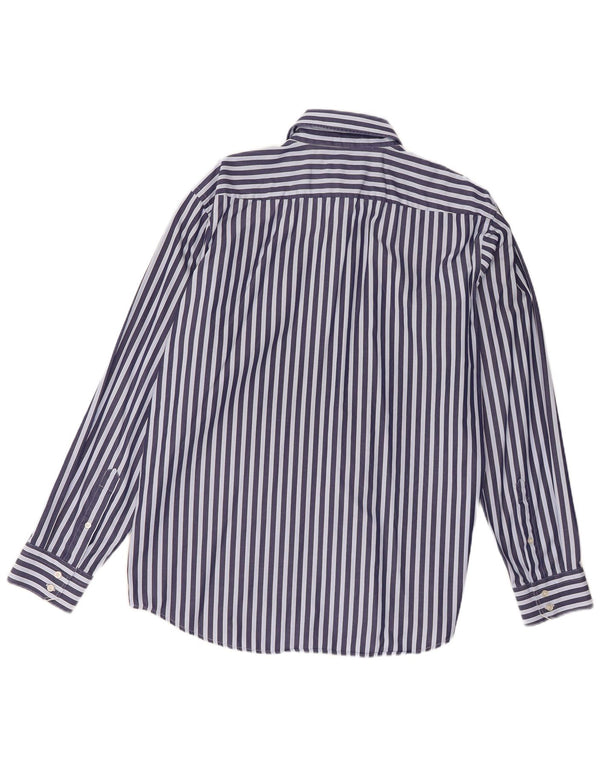 Camisa Hugo Boss Hombre Regular Fit Talla 43 17 XL Azul Marino Raya diplomática