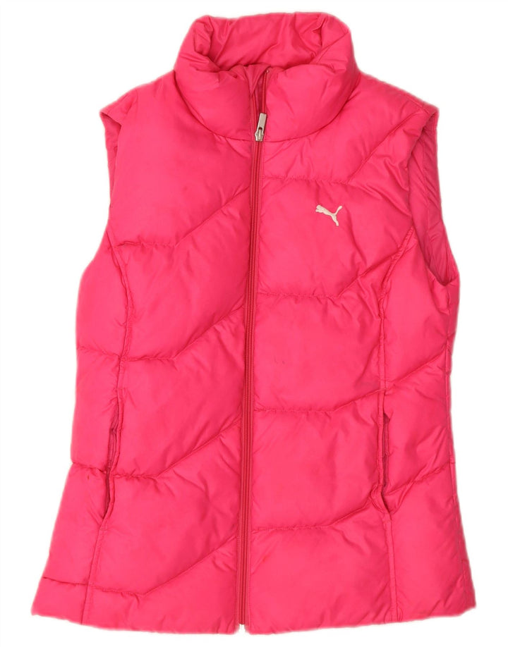 Puma Chaleco acolchado para mujer UK 10 Small Pink Nylon