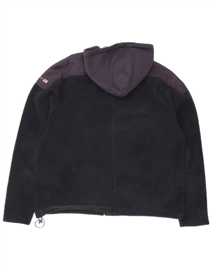 REEBOK Chaqueta polar extragrande para mujer Reino Unido 46 Grande Color negro