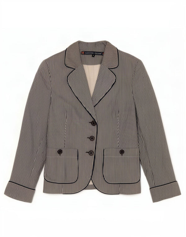 Marineria Italiana Chaqueta Blazer para Mujer UK 14 Medium Azul Marino Náutico