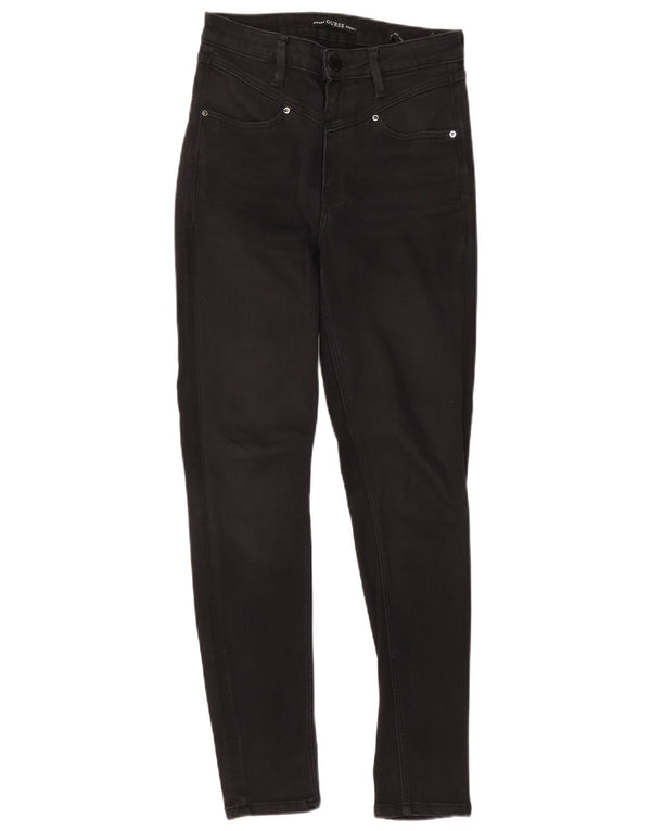 Guess Vaqueros Súper Ajustados De Tiro Alto Para Mujer W28 L28 Negro