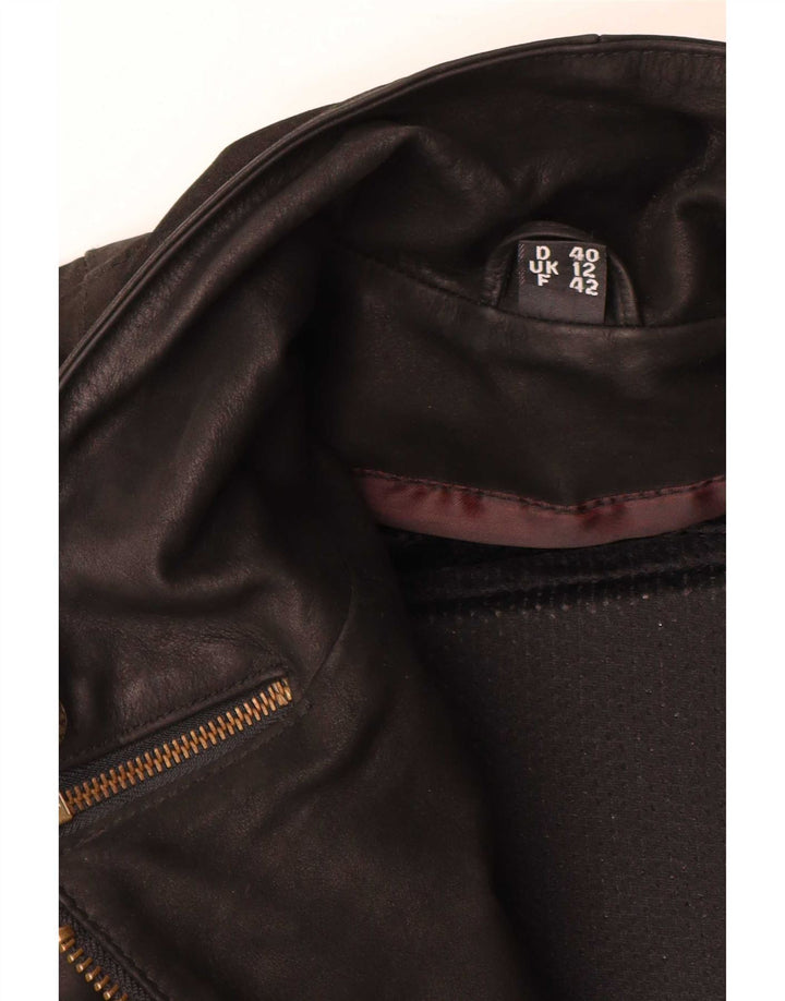 Held Chaqueta motera de cuero para mujer UK 42 Medium Black Leather