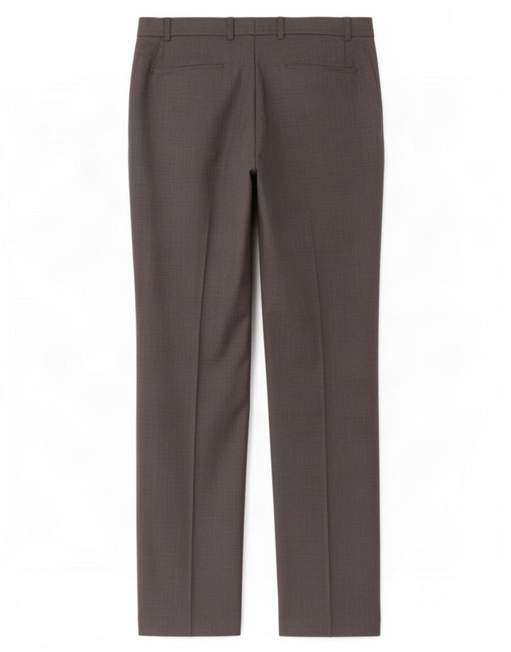 Marks & Spencer Pantalón de traje recto para hombre W40 L33 Lana gris