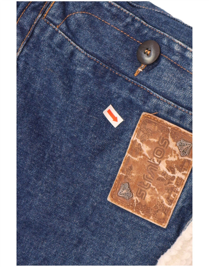 STRATOS Chaqueta vaquera Sherpa para hombre UK 42 XL Algodón azul