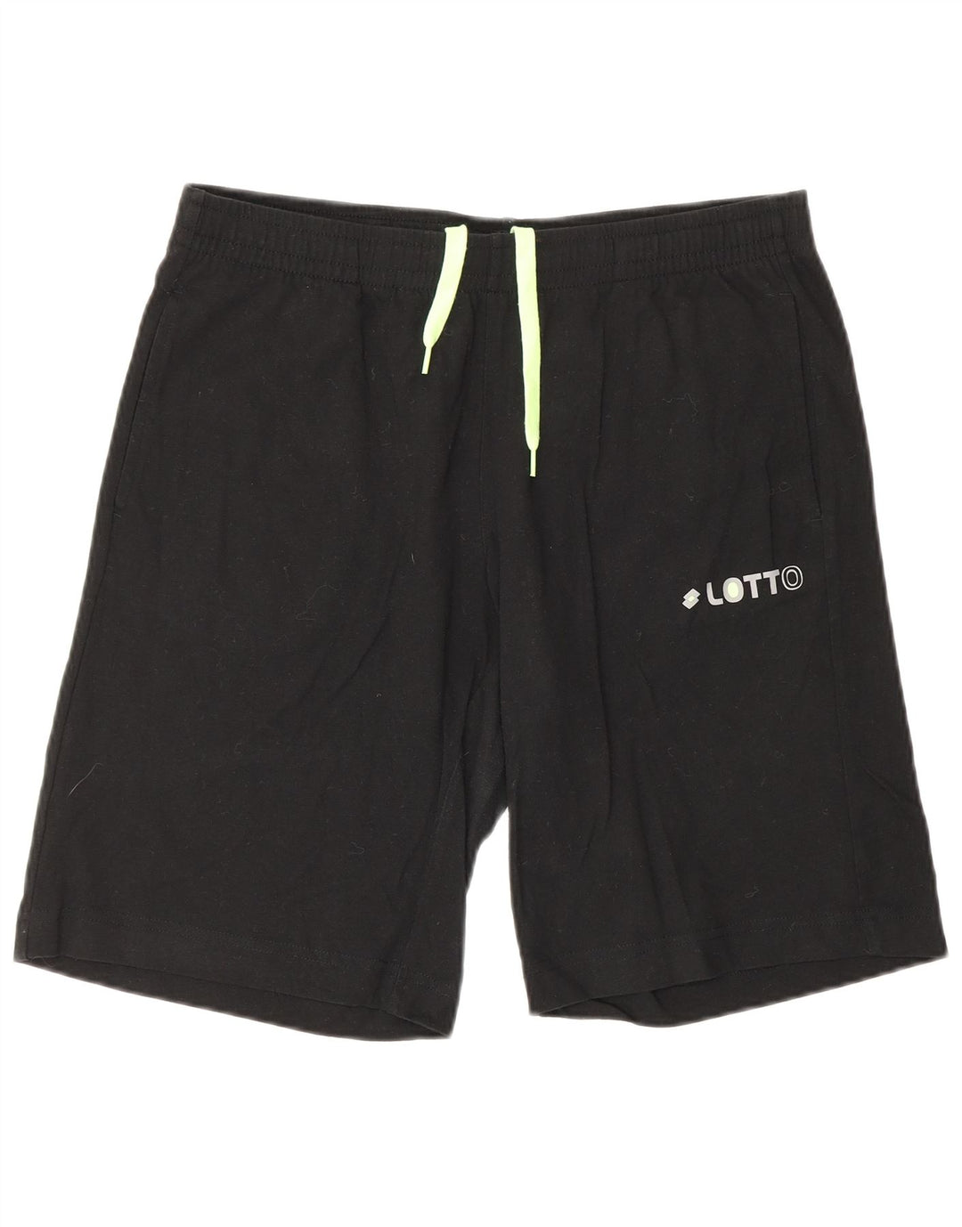 LOTTO Shorts deportivos para hombre Algodón negro mediano