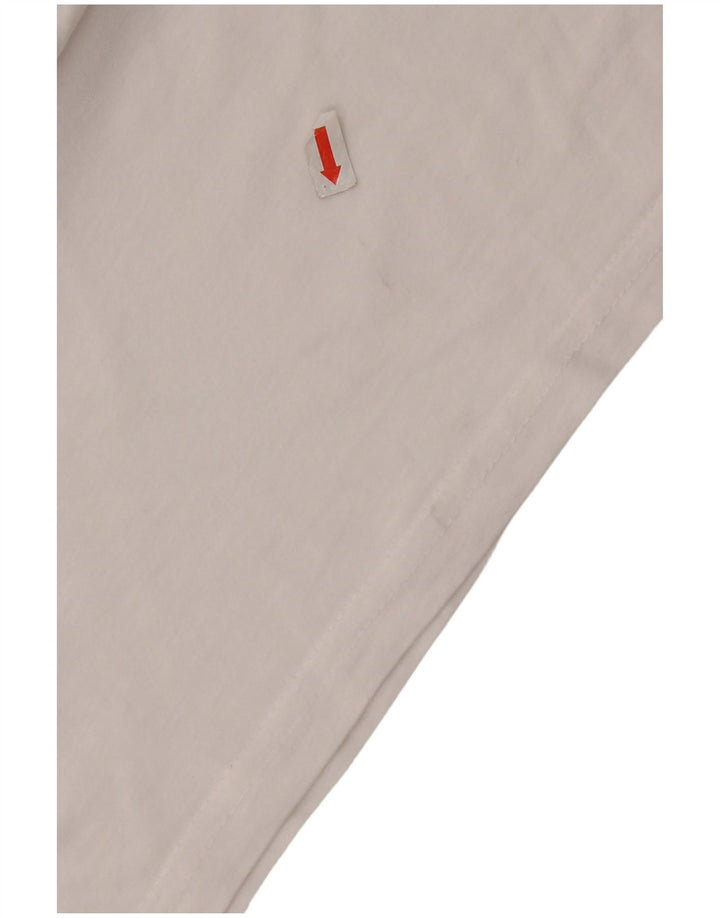 Carrera Camiseta gráfica para hombre Top Medium White Cotton