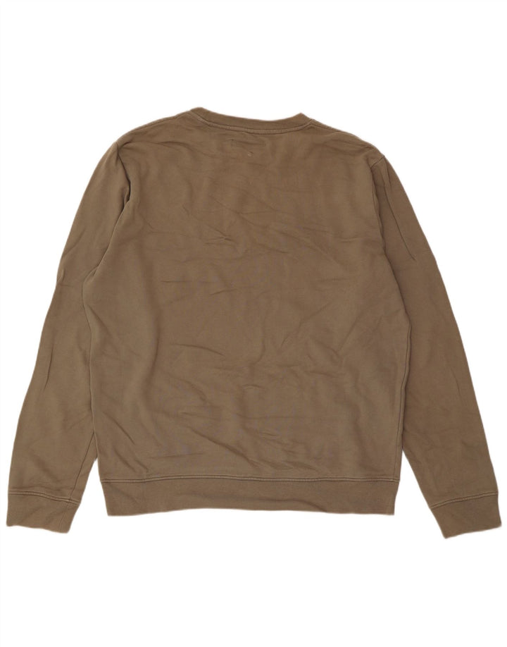 All Saints Hombre Sudadera Jumper Large Beige Colorblock Algodón