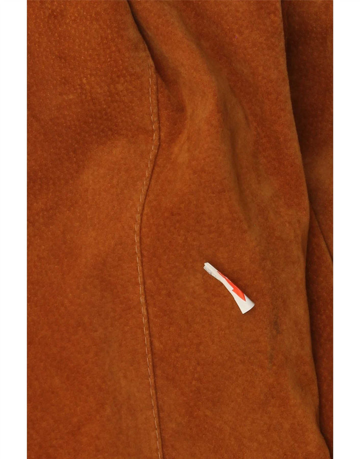 Chaqueta de ante vintage para mujer IT 48 XL Cuero beige