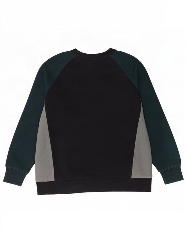 Zara Hombre Sudadera Jumper Medium Negro Colorblock