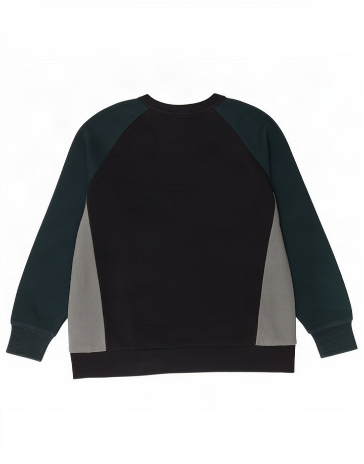 Zara Hombre Sudadera Jumper Medium Negro Colorblock