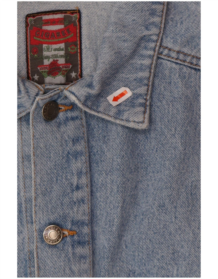 VINTAGE Chaqueta vaquera para hombre Reino Unido 38 Azul medio