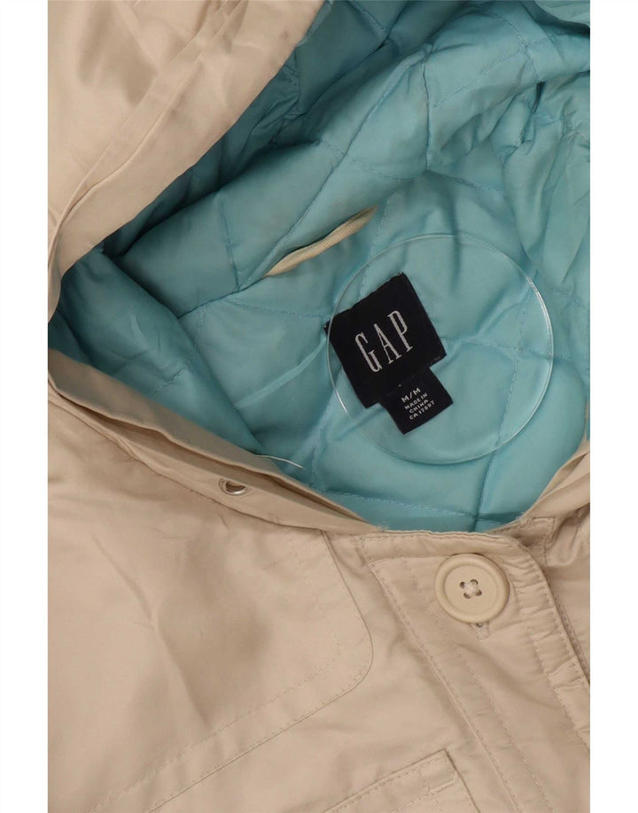 Gap Chaqueta cortavientos con capucha para mujer UK 40 Medium Off White