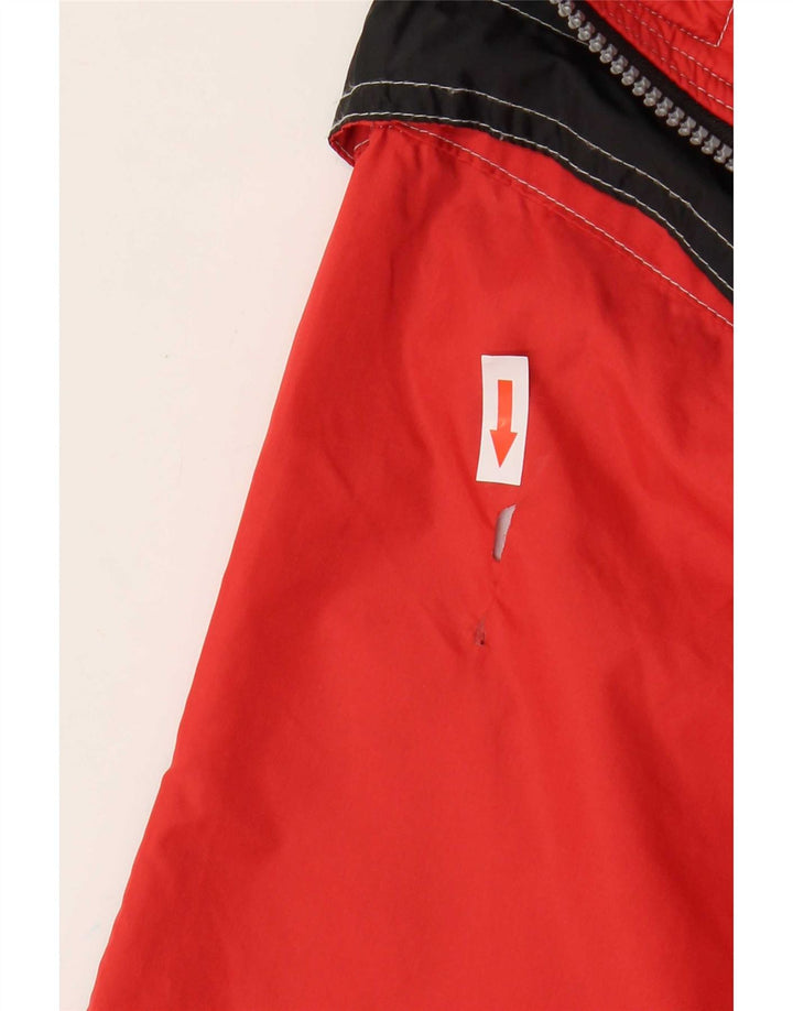 Astrolabio Chaqueta cortavientos para hombre UK 46 Large Red Colourblock Poliamida