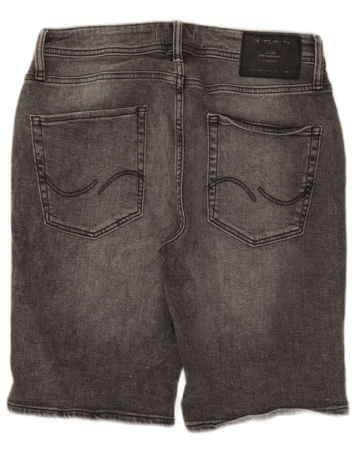 Jack & Jones Mens Regular Denim Shorts Small W29 Gris Algodón