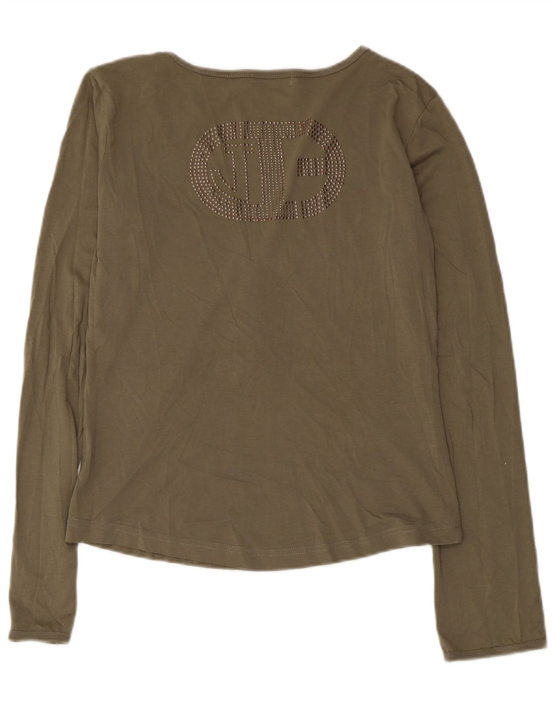 Iceberg Top gráfico para mujer de manga larga UK 10 Small Khaki