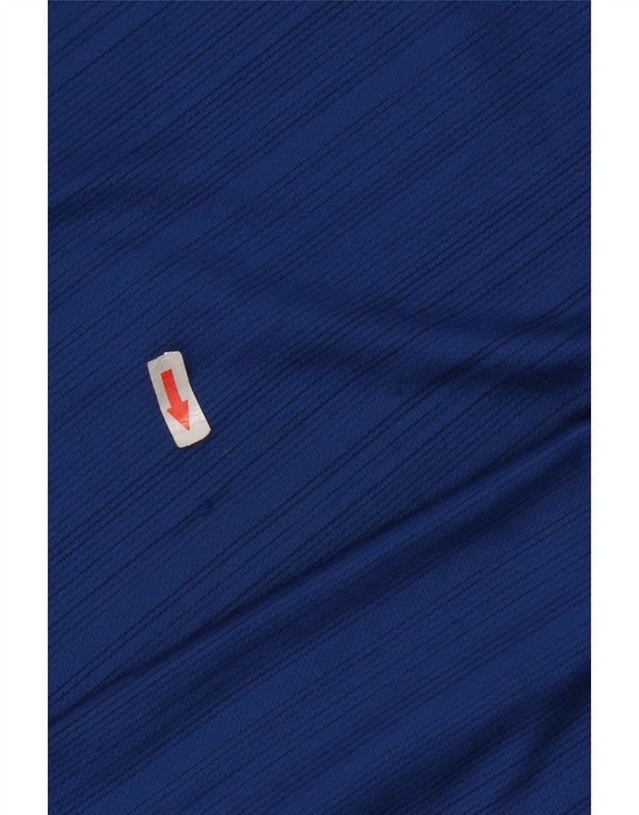 Camiseta Nike Dri Fit para hombre Top poliéster a rayas azul medio