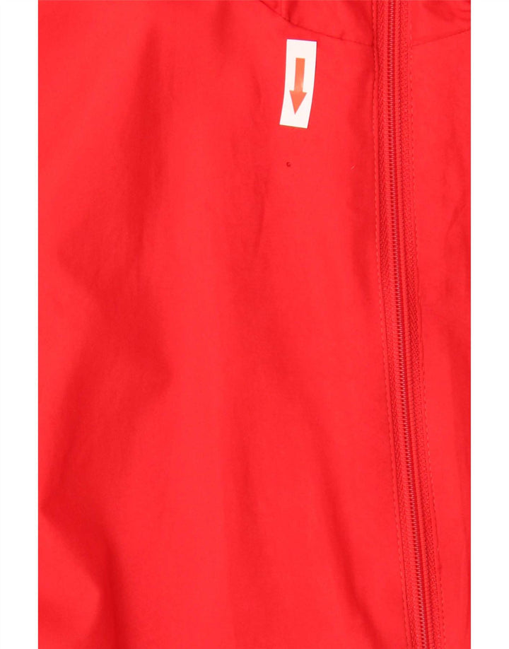 Adidas Mens Graphic Chándal Top Chaqueta Pequeña Poliéster Rojo