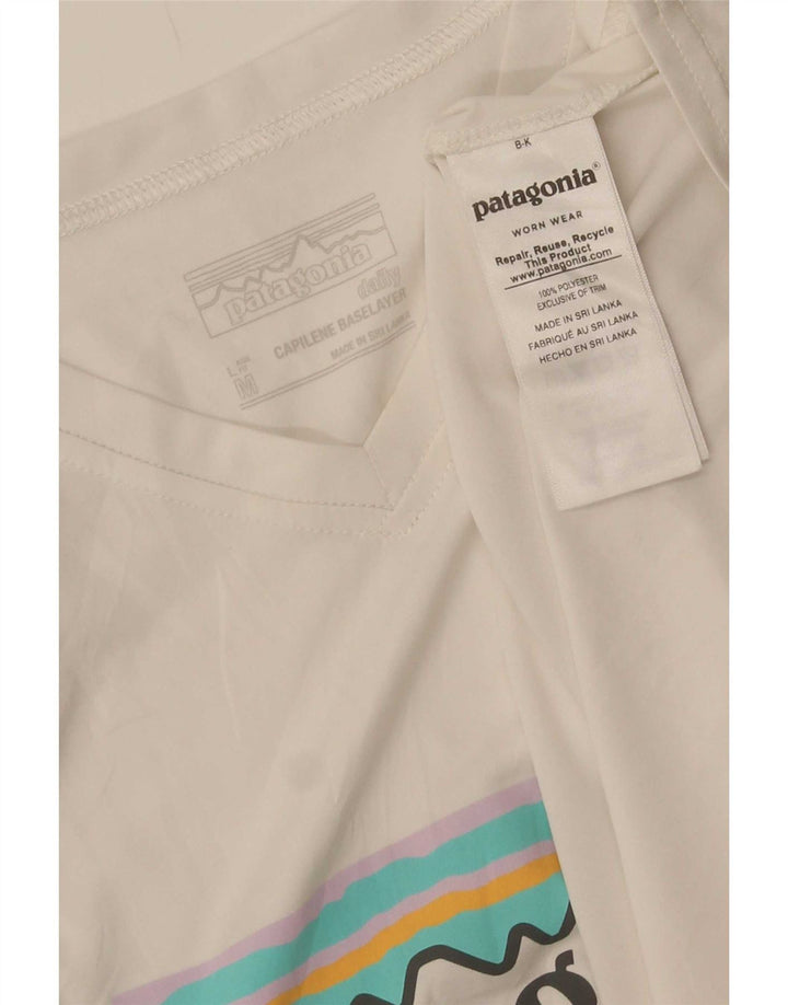 Camiseta Patagonia Hombre Graphic Top Medium Blanco Poliéster