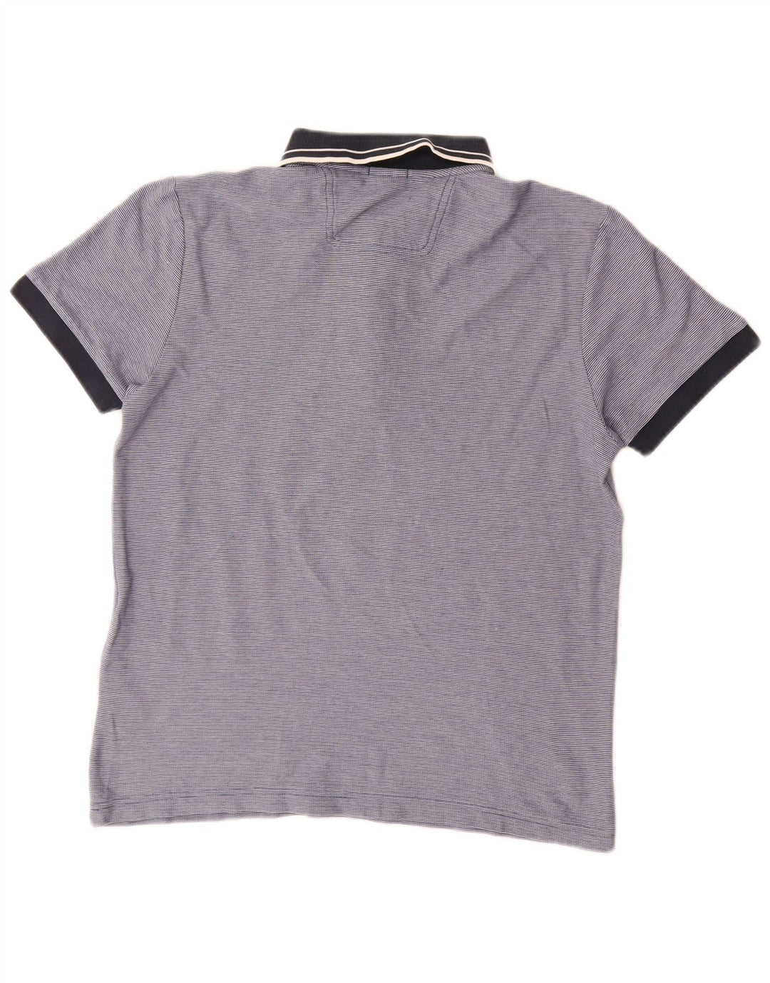 Hugo Boss Hombre | Polo de corte regular de algodón a rayas azul medio