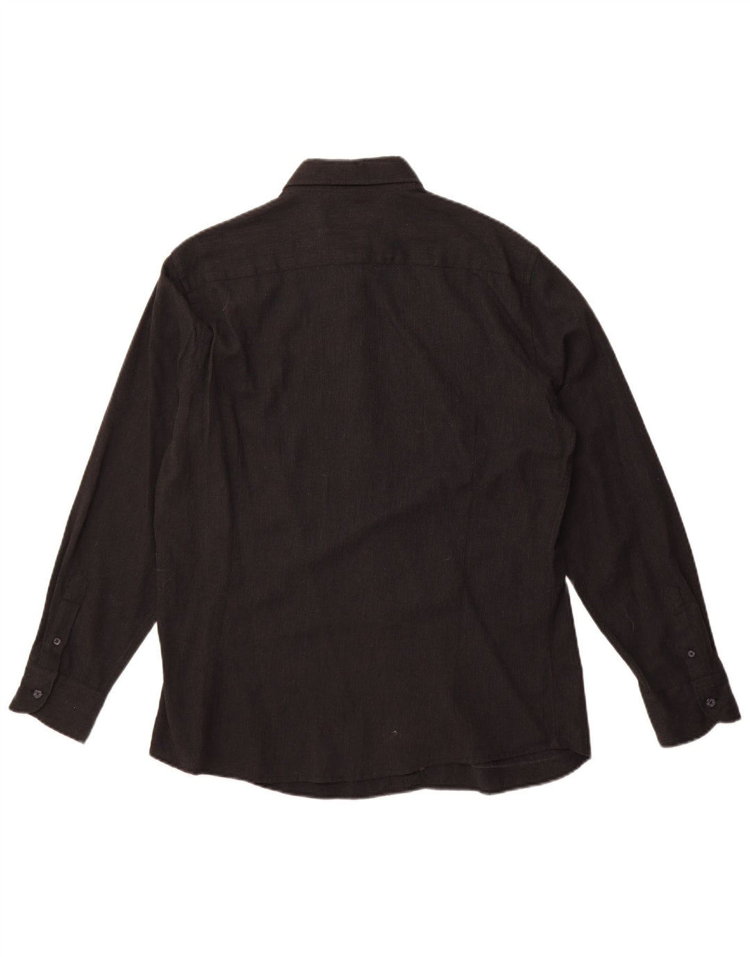 Camisa Massimo Dutti Hombre Grande Negro Algodón