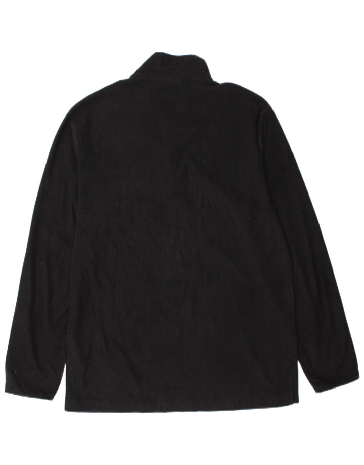 CHAMPION Jersey polar con cuello y cremallera para hombre Poliéster negro grande