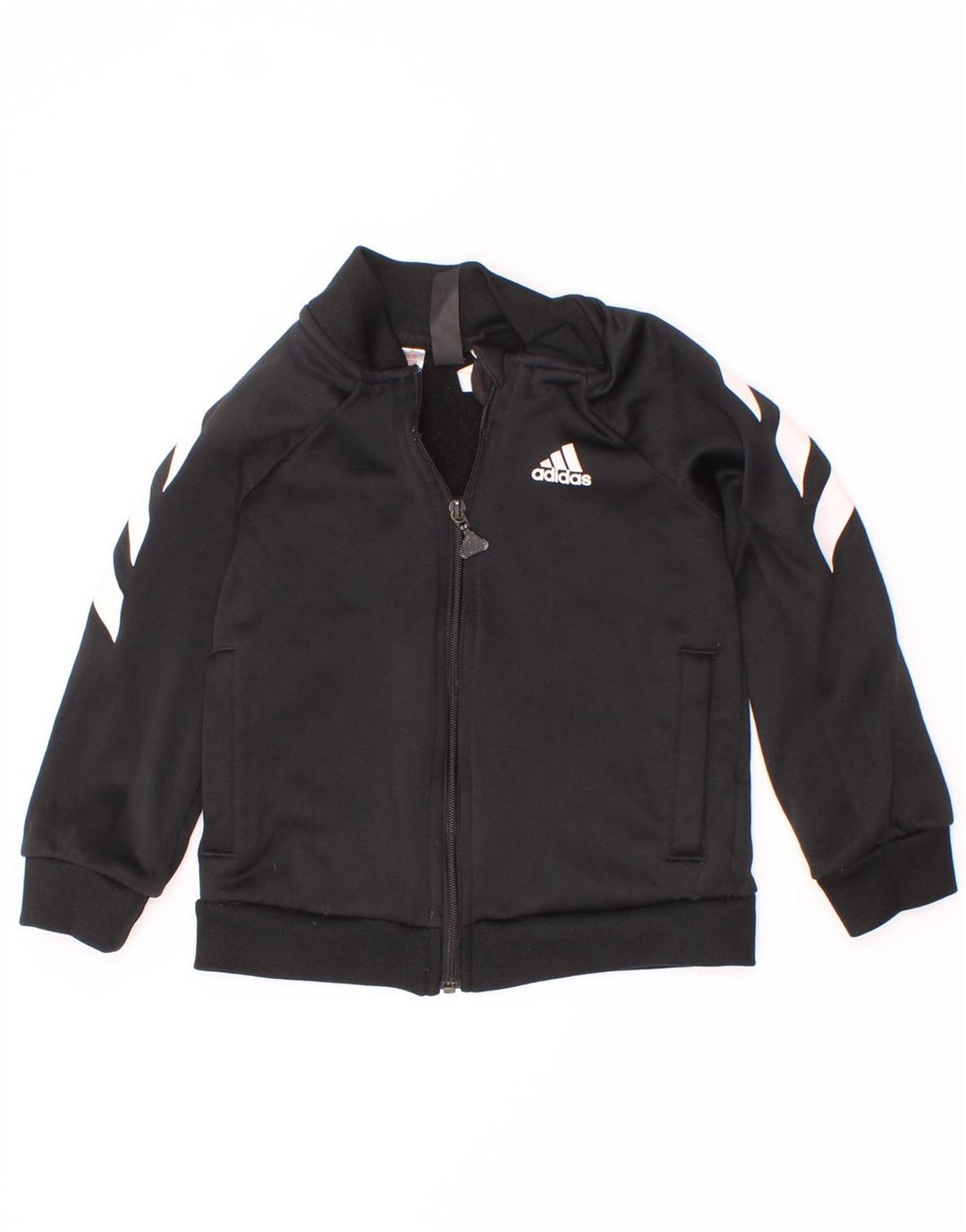 Adidas - Chaqueta de chándal para niño, 3-4 años, color negro, poliéster