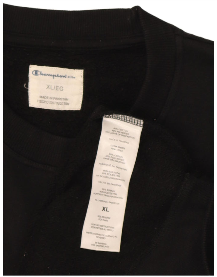 Champion Sudadera Jumper XL Negro Algodón Hombre