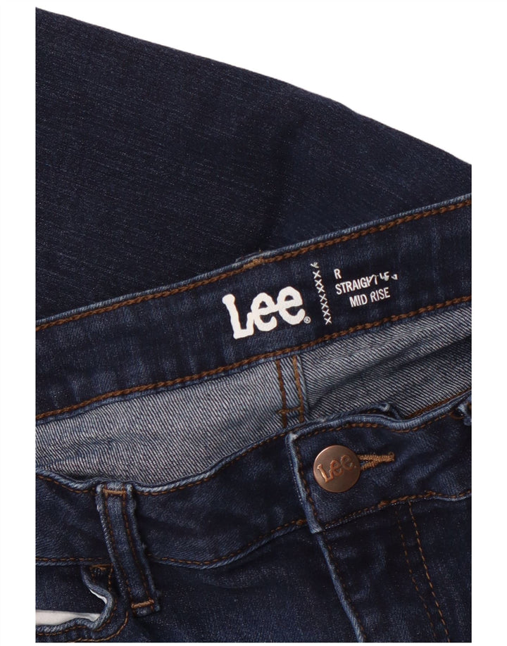 Vaqueros rectos de tiro medio para mujer LEE W32 L25 Azul marino