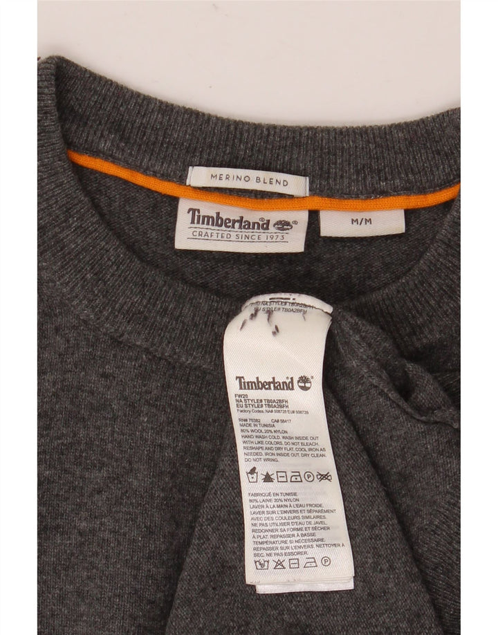 Timberland Jersey De Cuello Redondo Para Hombre De Lana Gris Medio