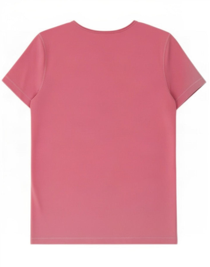 Nike Camiseta Dri Fit para Mujer Top UK 10 Small Pink Poliéster