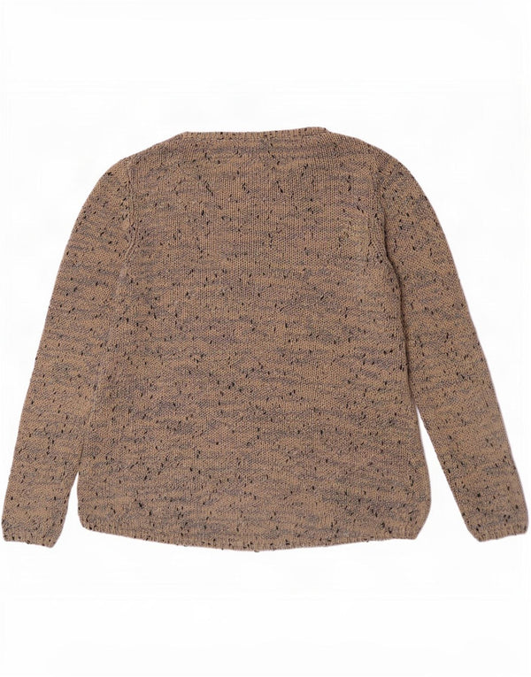 Jersey tipo jersey con cuello barco para mujer de White Stuff, talla grande, color beige moteado