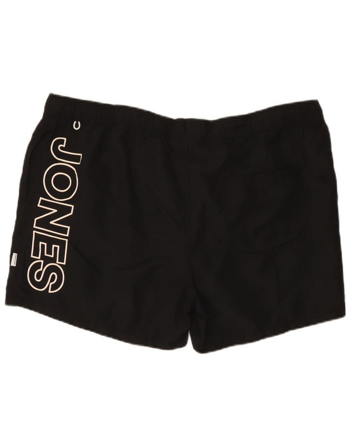 Jack & Jones Mens Graphic Bañador Shorts 2XL Poliéster Negro
