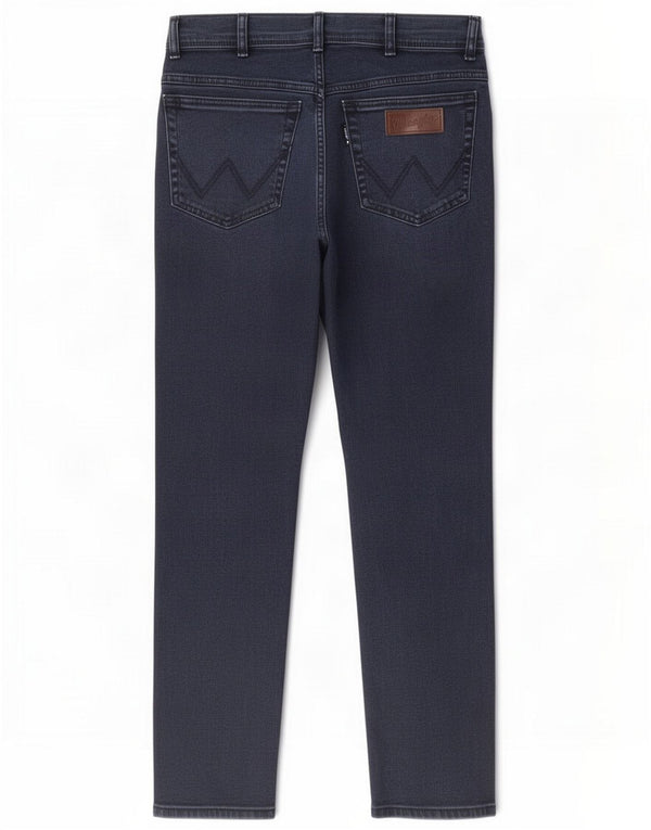 Wrangler Mens Texas Slim Jeans W32 L32 Azul marino Algodón