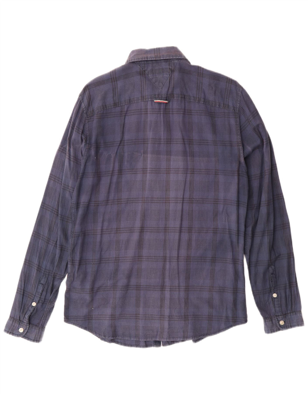 Camisa Tommy Hilfiger Hombre Algodón Azul Marino Mediano A Cuadros
