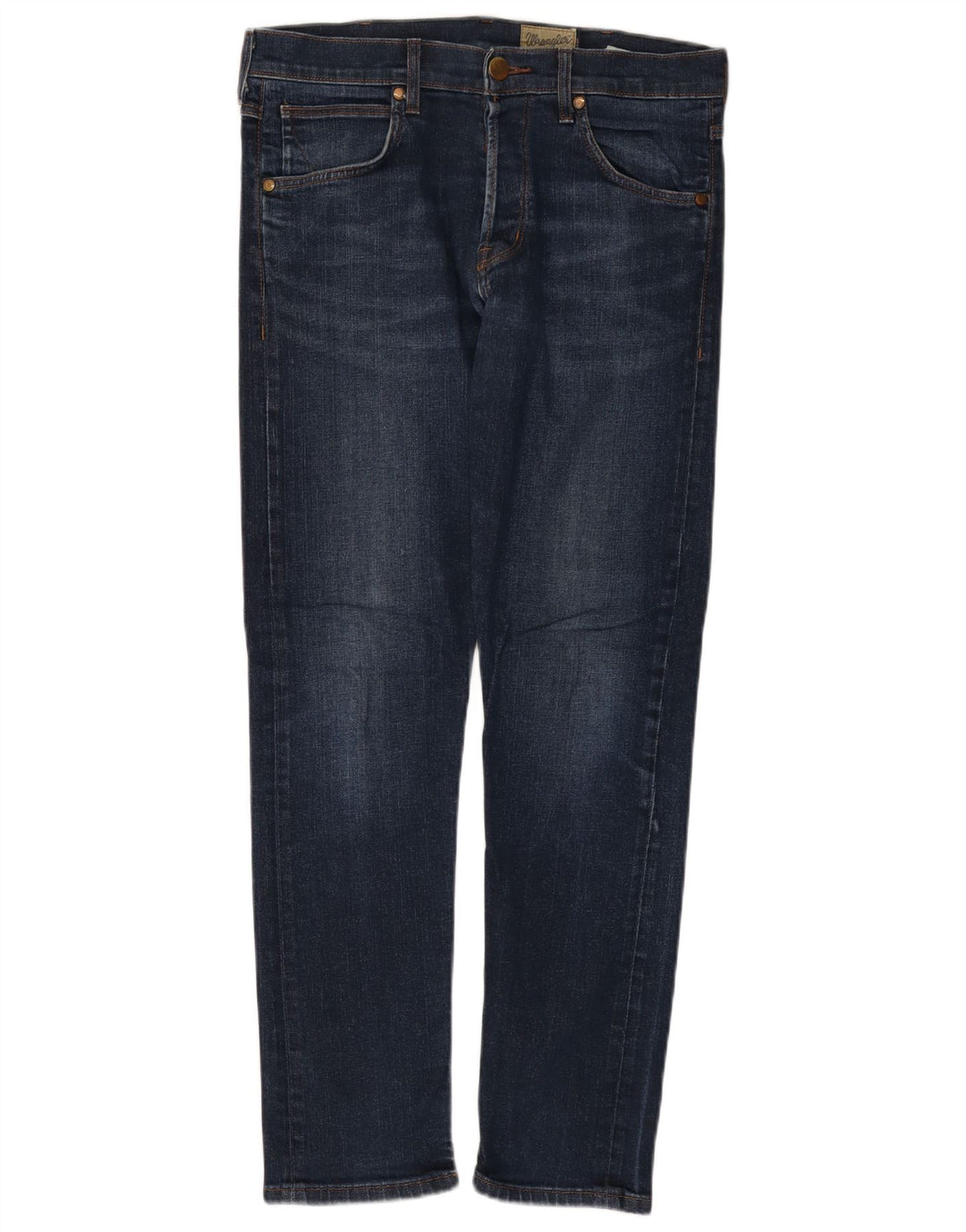 Wrangler Hombre Colton Slim Jeans W32 L32 Algodón Azul