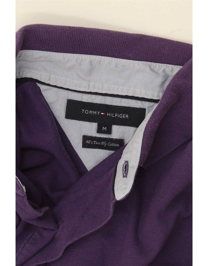 Polo Tommy Hilfiger Hombre Algodón Morado Medio