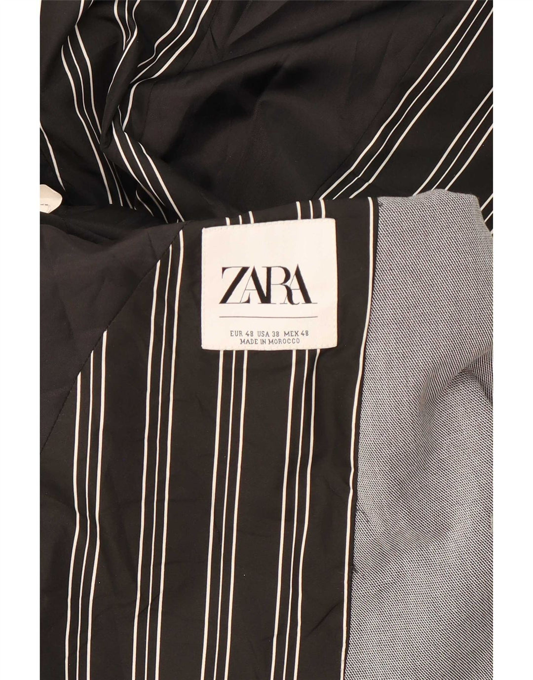Zara Chaqueta tipo blazer de 2 botones para hombre EU 48 Gris medio Colorblock