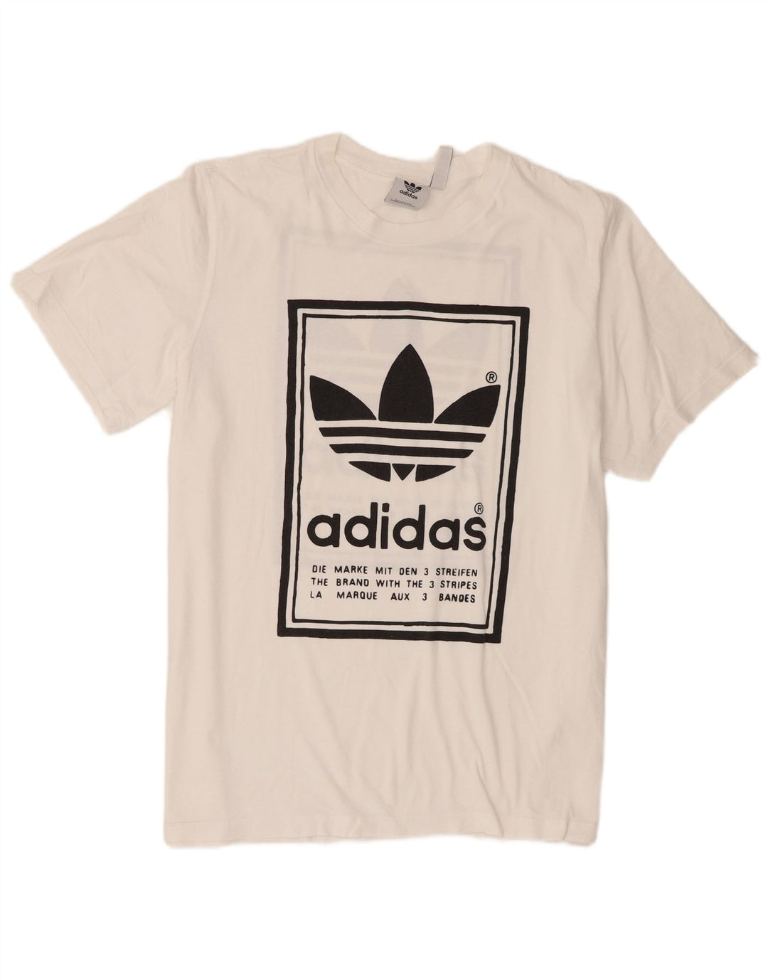 Adidas Hombre Camiseta Gráfica Top XL Blanco