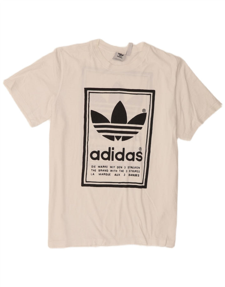 Adidas Hombre Camiseta Gráfica Top XL Blanco