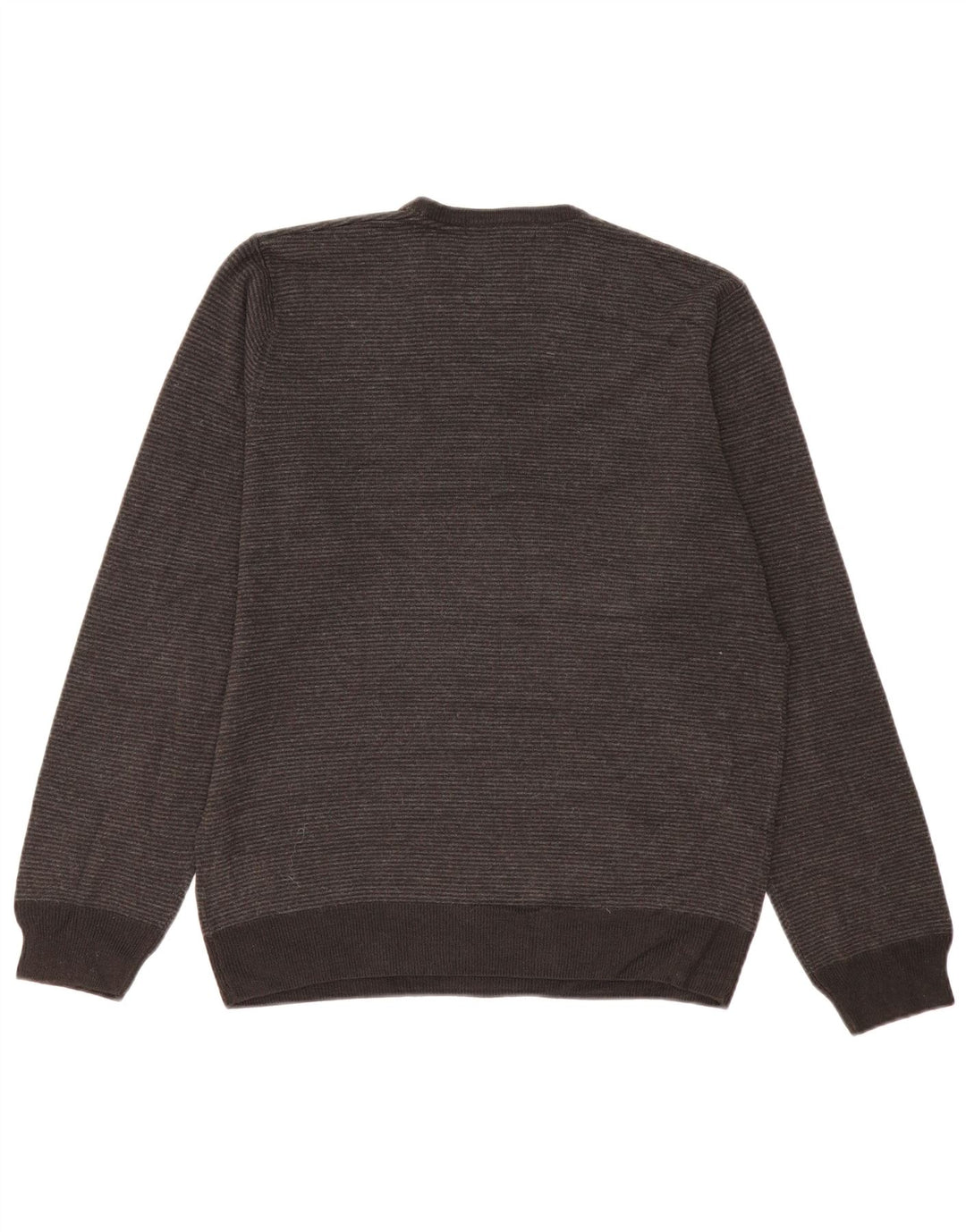 Marks & Spencer Jersey con cuello en V para hombre Acrílico a rayas gris medio