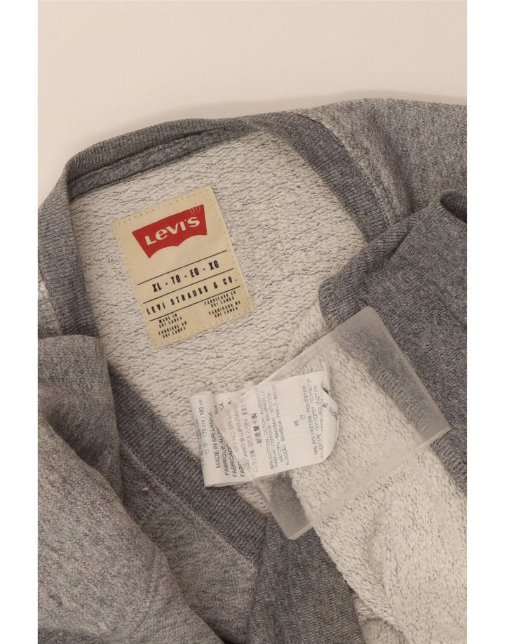 Levi's Hombre Sudadera Jumper XL Algodón Moteado Gris