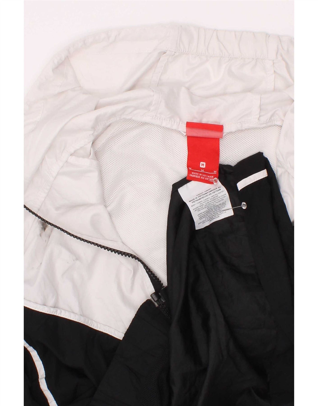 Nike - Chaqueta de chándal con capucha para hombre, color blanco medio, poliéster color block