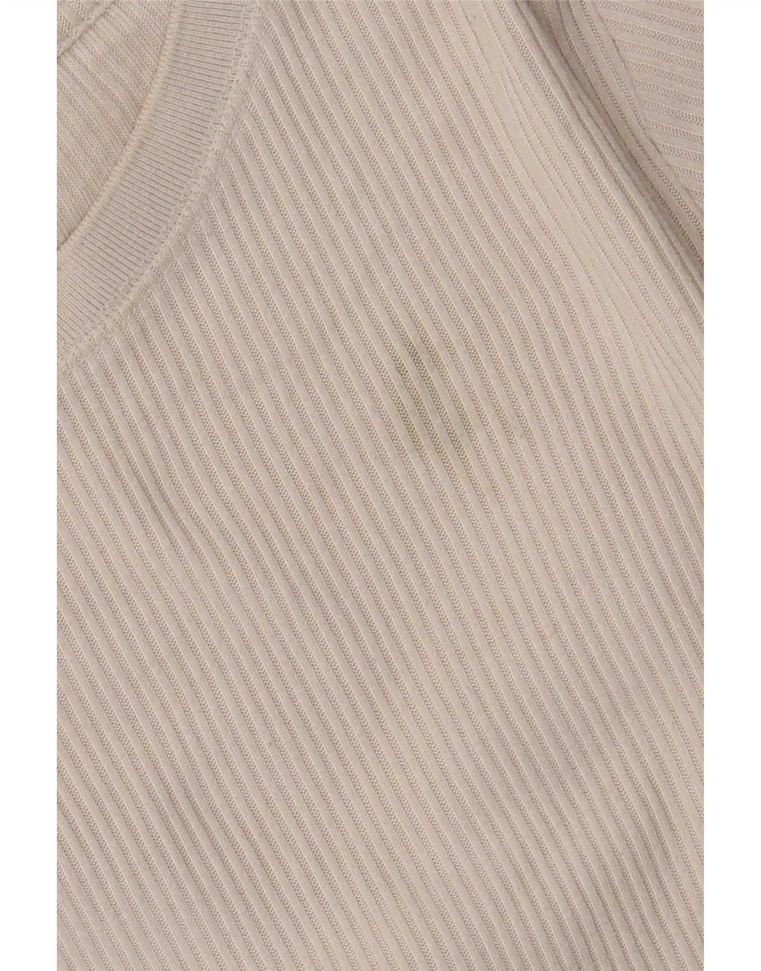 Zara Mujer Top Manga Larga ES 44 Poliéster Beige Medio