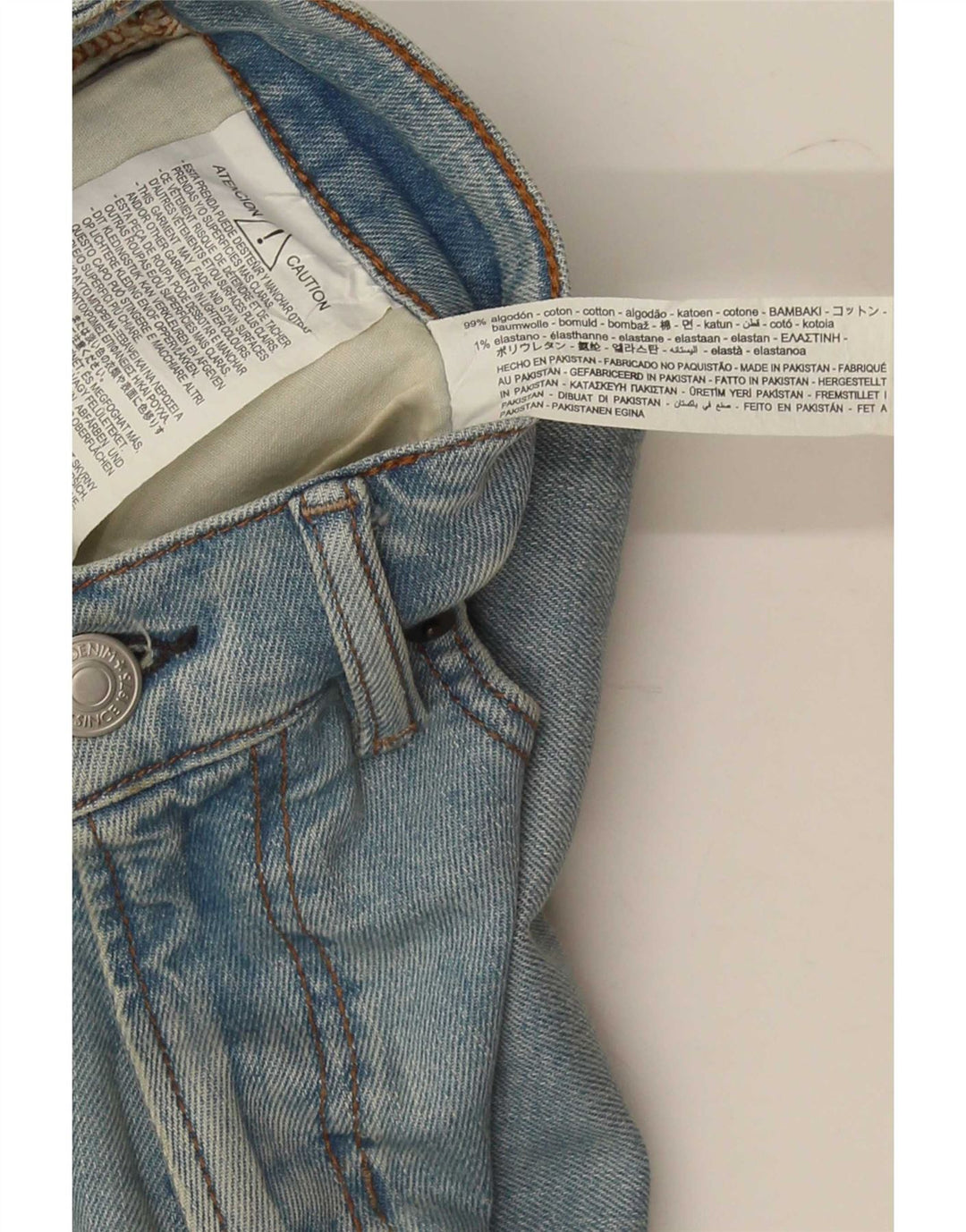 Zara Jeans rectos para hombre EU 40 Medium W31 L31 Algodón azul