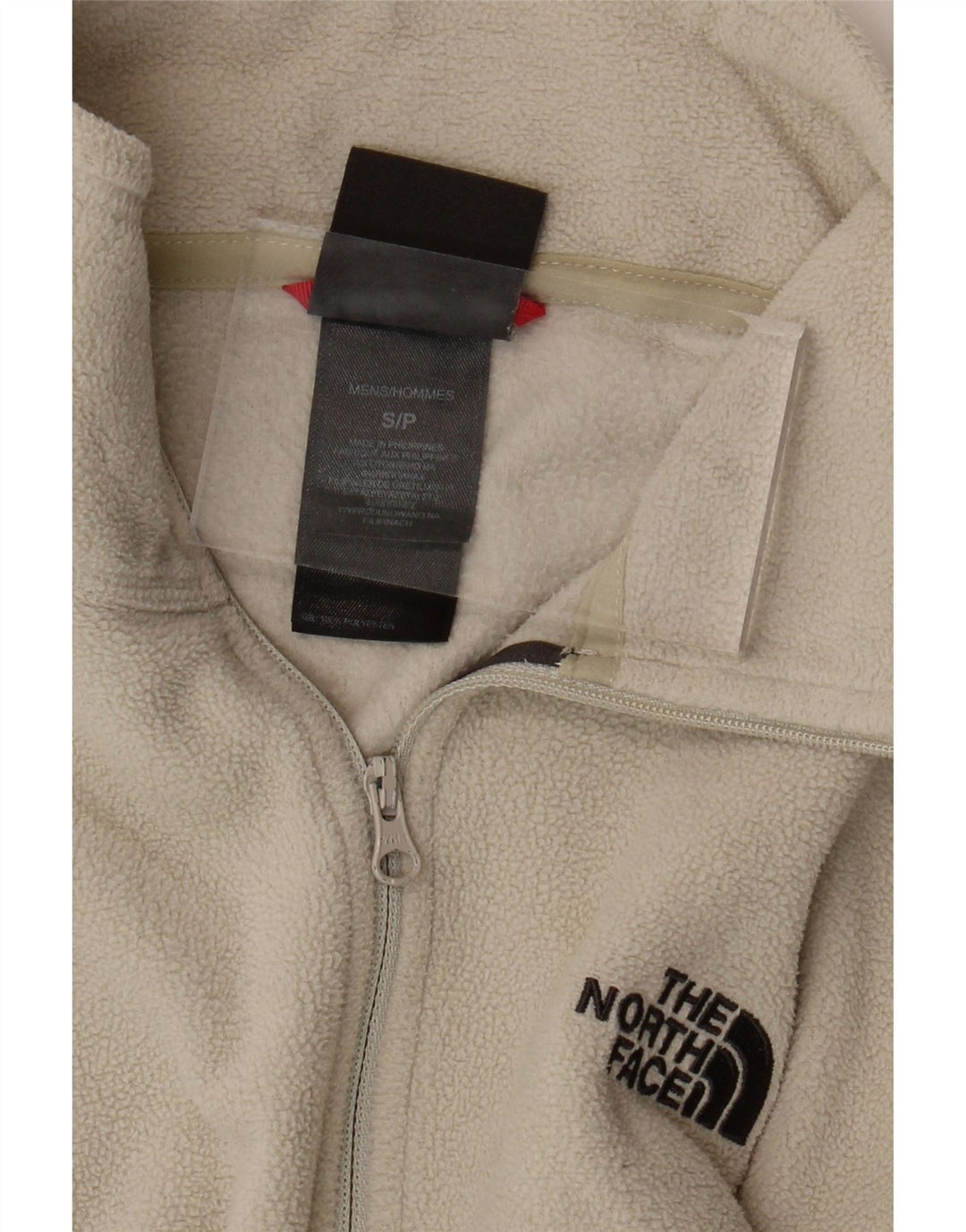 THE NORTH FACE Jersey de forro polar con cuello y cremallera para hombre, tamaño pequeño, poliéster gris