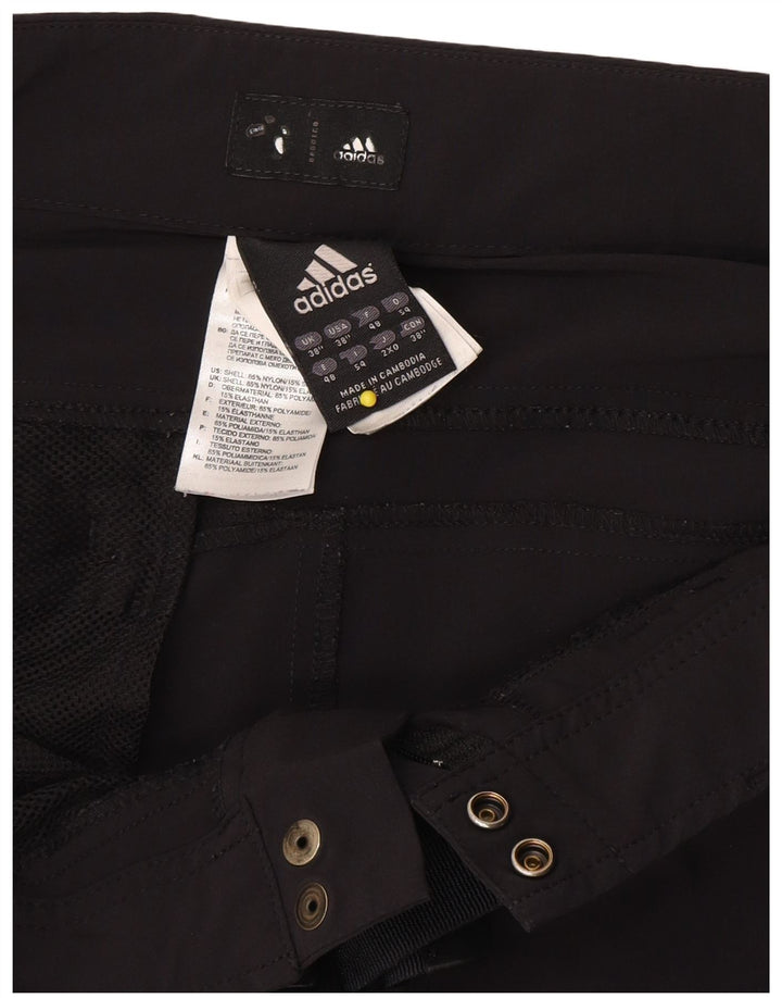 Adidas Pantalones cortos cargo para hombre W38 XL Nylon negro