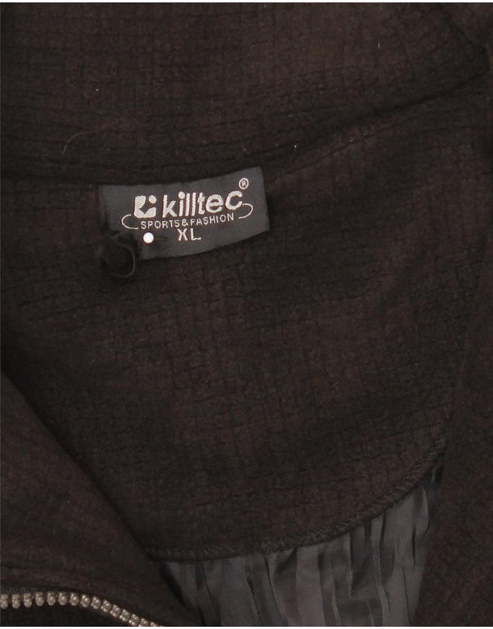 Killtec Jersey Polar Hombre con Cremallera y Cuello XL Poliéster Negro