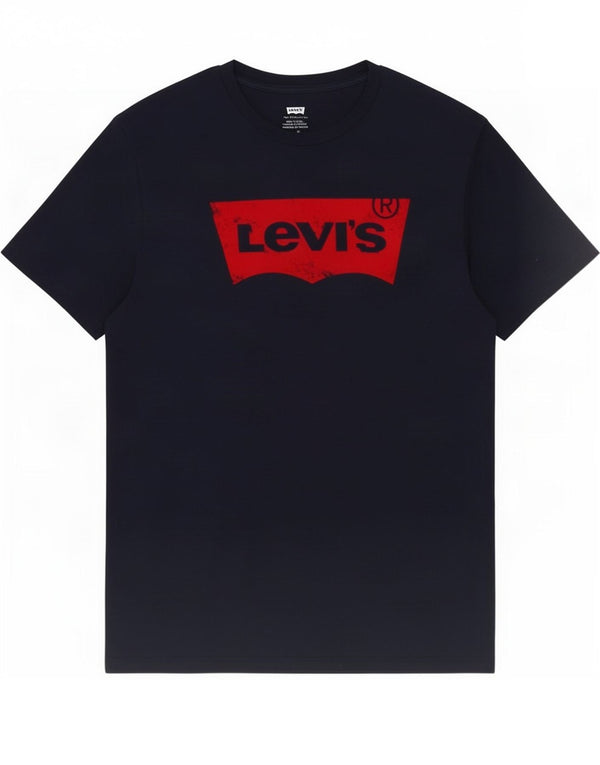 Levi's Hombre Camiseta Gráfica Top Medium Azul Marino Algodón