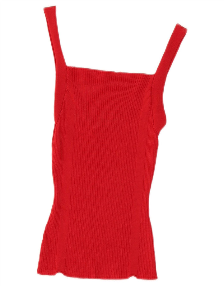 Zara Mujer Cami Top UK 8 Small Rojo