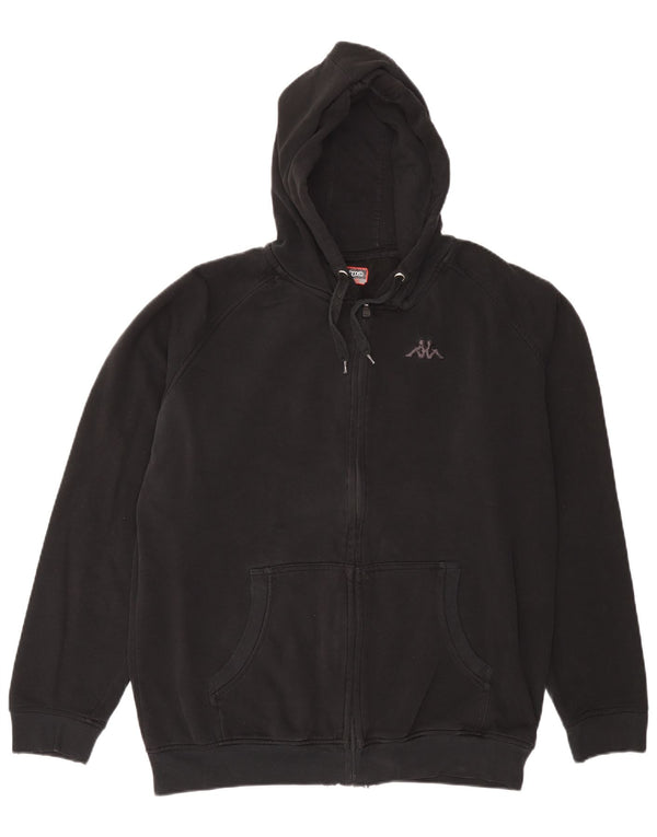 Kappa Mens Zip Hoodie Sweater 2XL Black